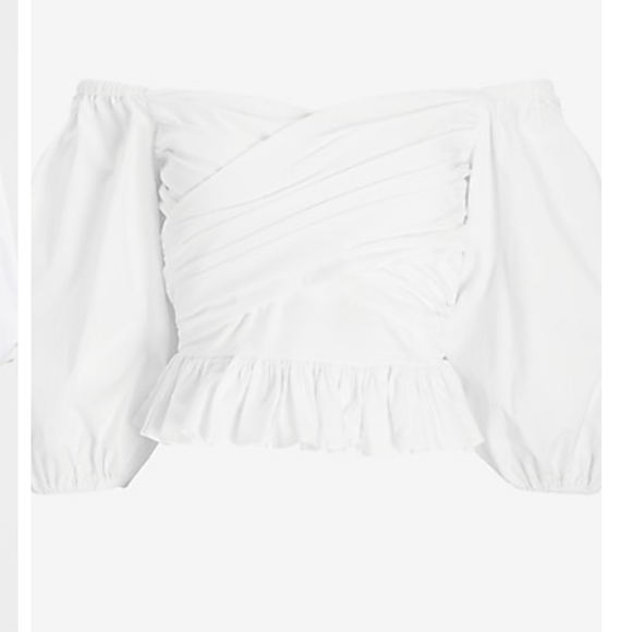 ❤️ EXPRESS OFF SHOULDER PUFF SLEEVE TOP ~NWT~ - Picture 3 of 7